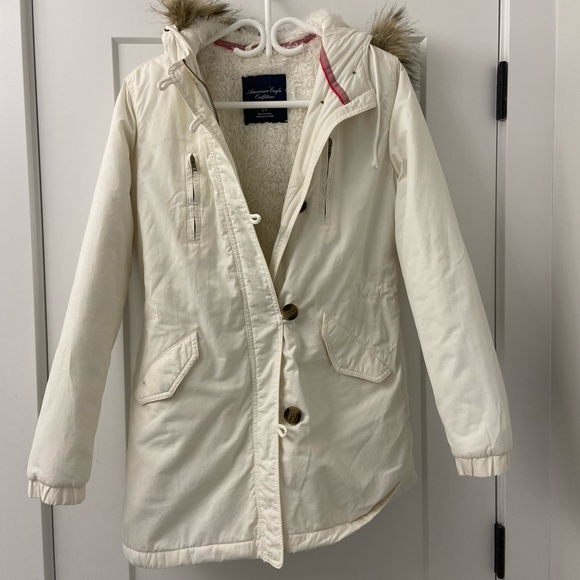 American Eagle Parka with Faux Fur - Picture 2 of 3